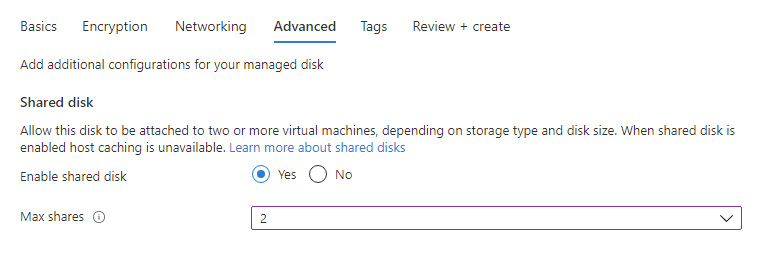 Azure Shared Disk