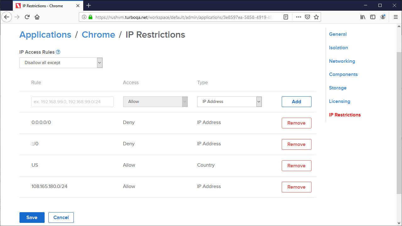 IP Restrictions