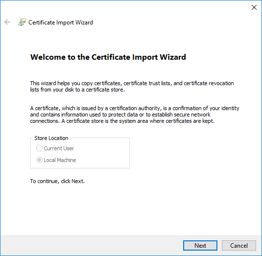 SAML Cert Install 2