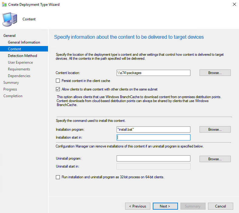 SCCM turbo app deployment type script 3